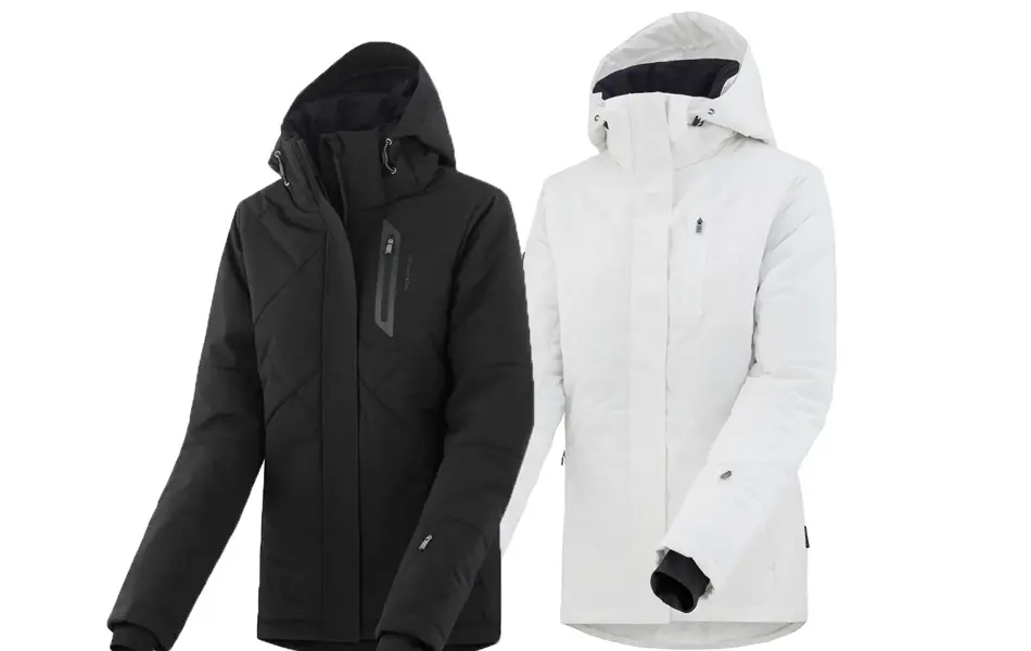produktbilde av en svart og en hvit jakke fra jotunheim