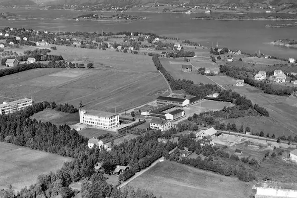 Bilde av landskap før AMFI Moa ble bygd