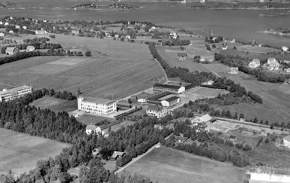 Bilde av landskap før AMFI Moa ble bygd