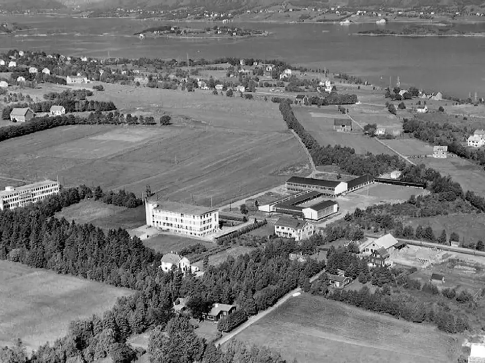 Bilde av landskap før AMFI Moa ble bygd