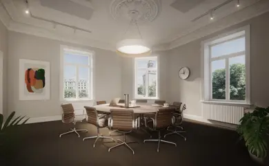 3D illustrasjon av møterom i Stortorvet 2