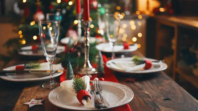 Decorated Place Setting for Christmas