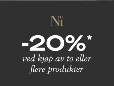 No1-Illums_Vip-dager Bli No1 kunde i dag -20% ved kjøp av to eller flere produkter.