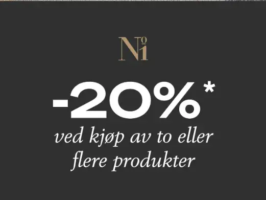 No1-Illums_Vip-dager Bli No1 kunde i dag -20% ved kjøp av to eller flere produkter.