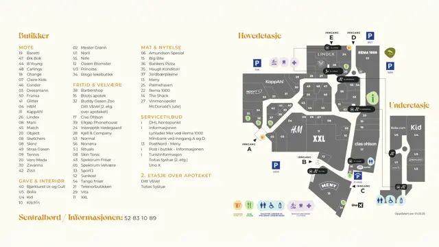 Planlegging av senter hovedetasje