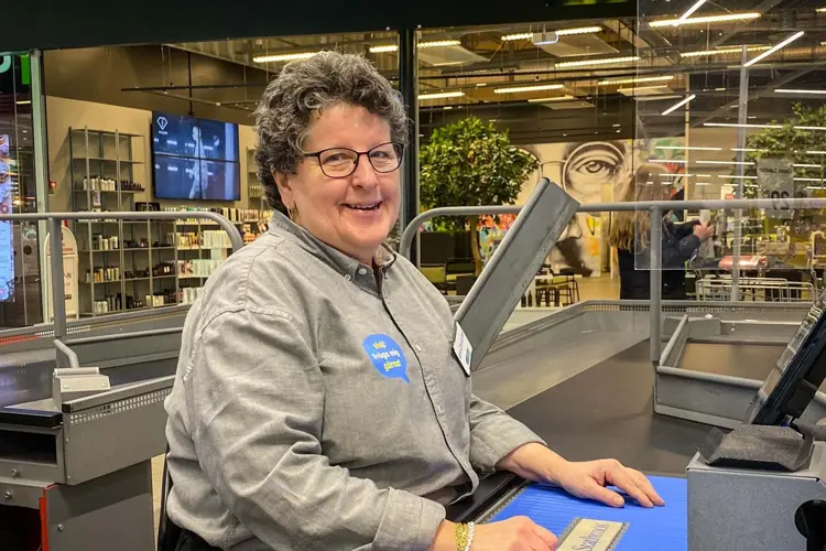 – Ann-Christine Danielsson i kassa på Eurocash.