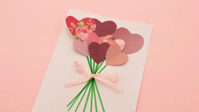 Hjemmelaget hjertekort til morsdag