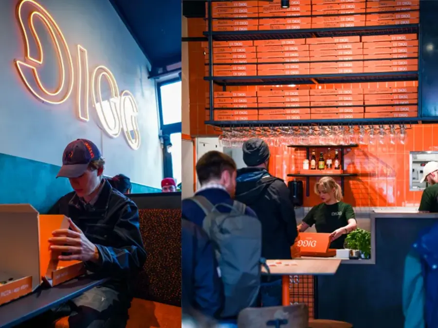 Aktivitet på restauranten Digg