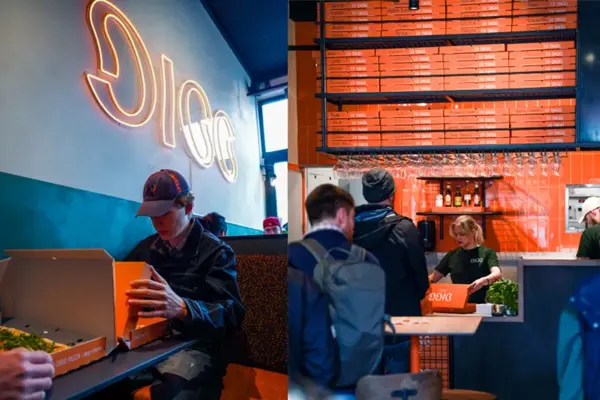 Aktivitet på restauranten Digg