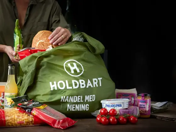 handlenett med varer fra holdbart