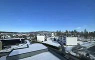 Bildet viser utsikten fra en leilighet i boligprosjektet Otto Ruges vei 80.