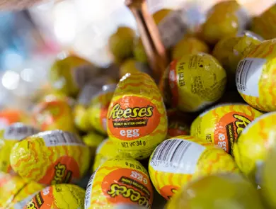 Påskegodt, sjokolade, påskeegg, påskekaniner