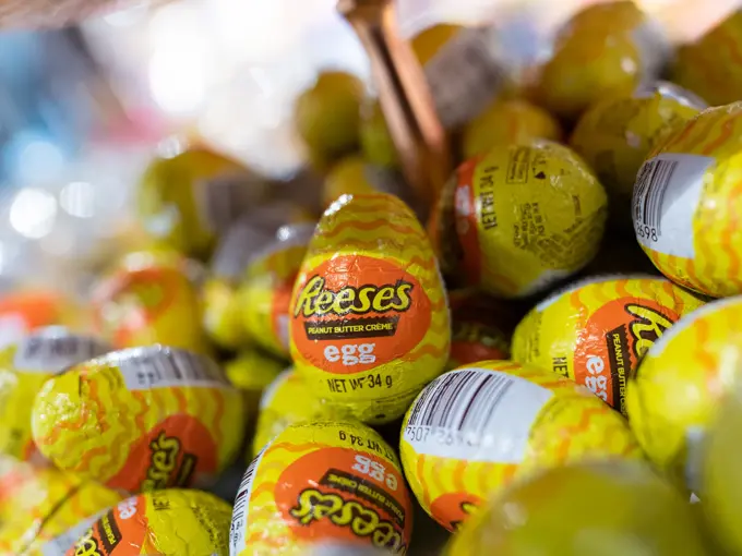 Påskegodt, sjokolade, påskeegg, påskekaniner