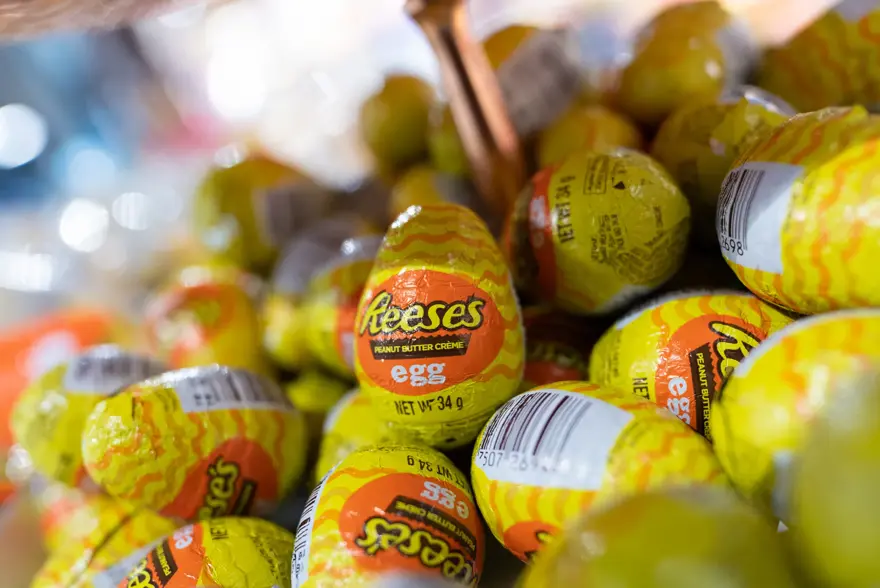 Påskegodt, sjokolade, påskeegg, påskekaniner