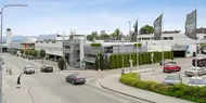 Thon Senter Roseby fasade, oversiktsbilde.