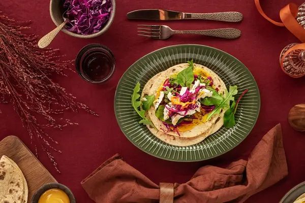 Julemat kaklun i lefse