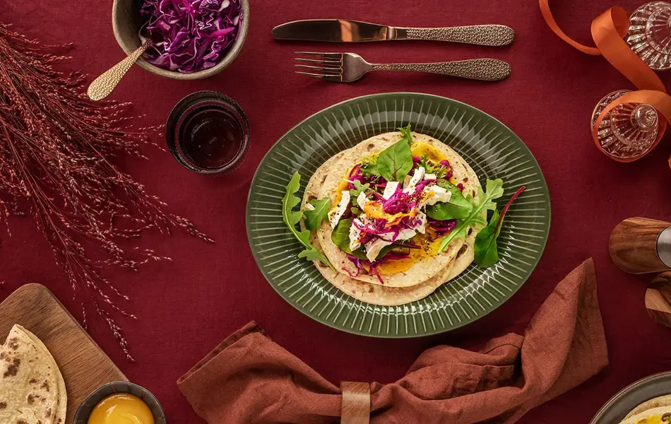 Julemat kaklun i lefse