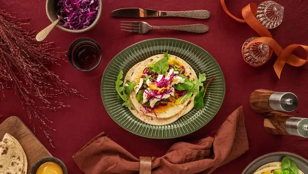 Julemat kaklun i lefse