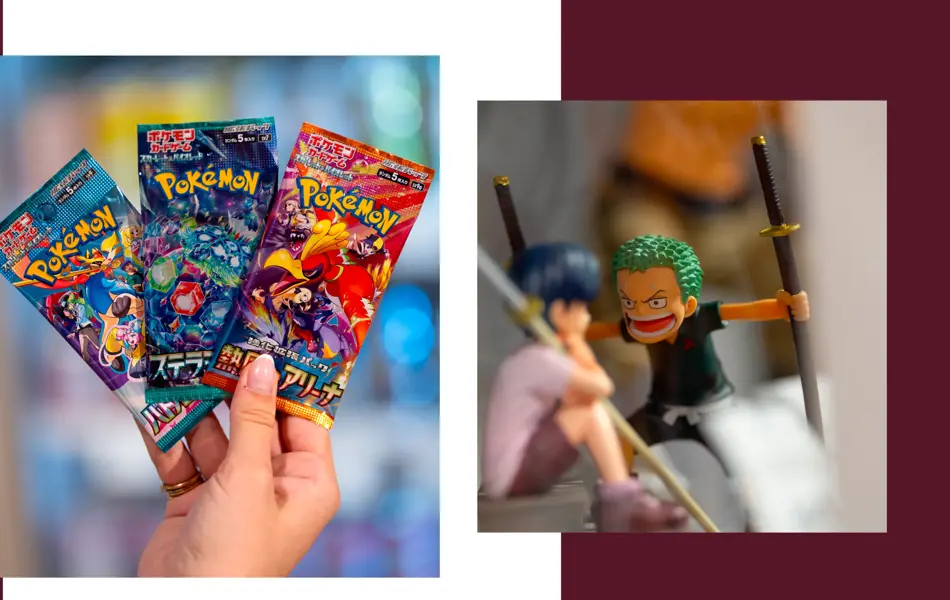 Pokemonkort og firgurer