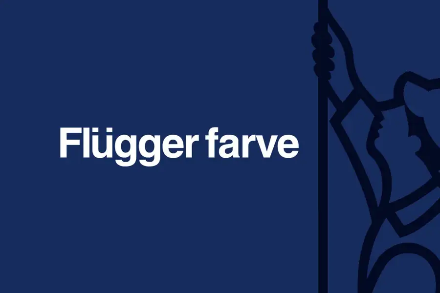 Illustrasjon av en maler og Flügger farve logoen