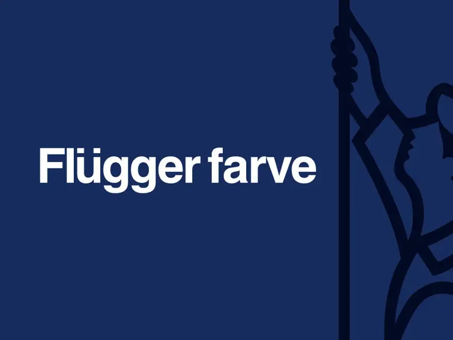 Illustrasjon av en maler og Flügger farve logoen