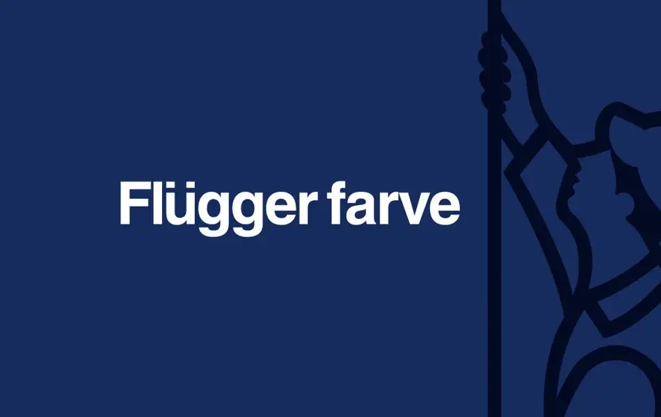 Illustrasjon av en maler og Flügger farve logoen