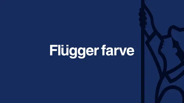 Illustrasjon av en maler og Flügger farve logoen