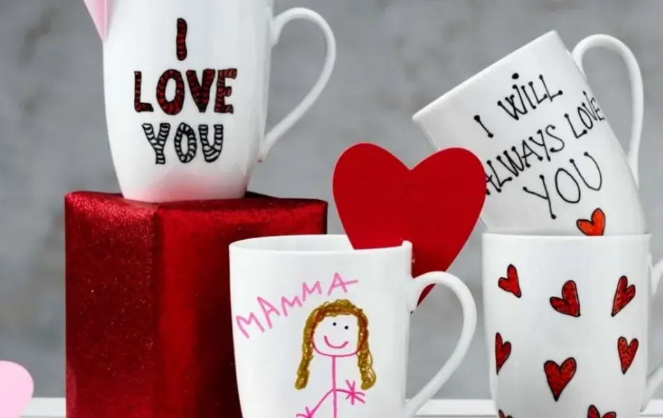 Krus med tekst til morsdag