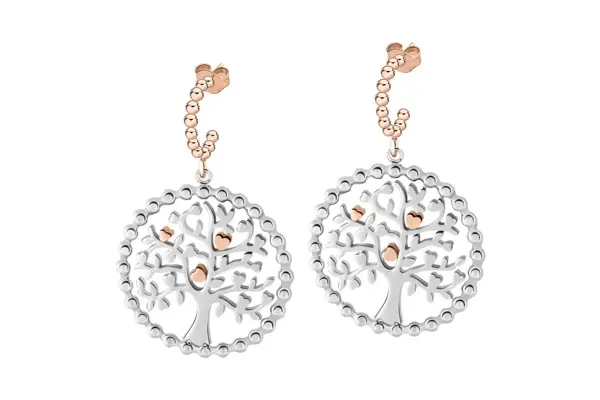 sølvsmykke med bronsjedetaljer