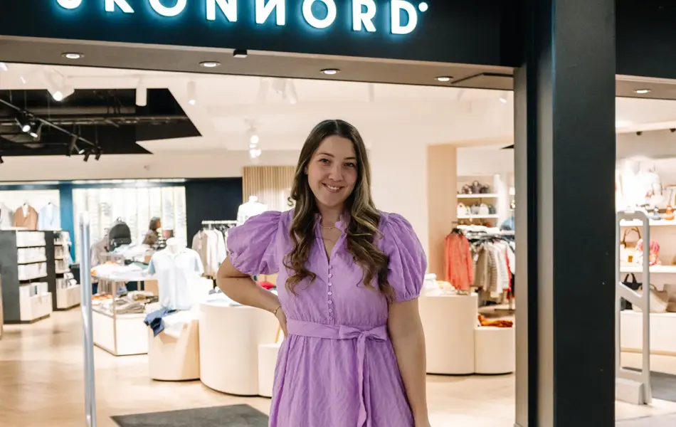 Dame med sommerkjole