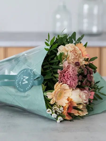 Blomstergaver, bukett fra mester grønn