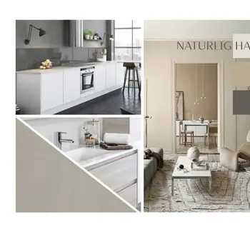 Moodboard med til fargepalett naturlig harmoni Skårerløkka Premium