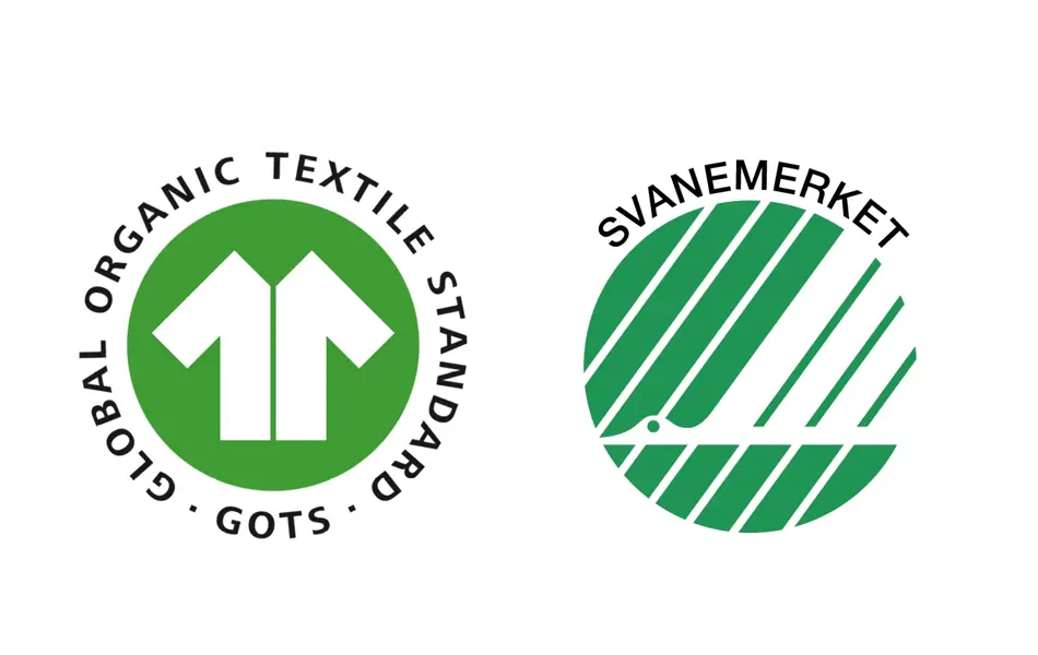 logo GOTS og Svanemerket