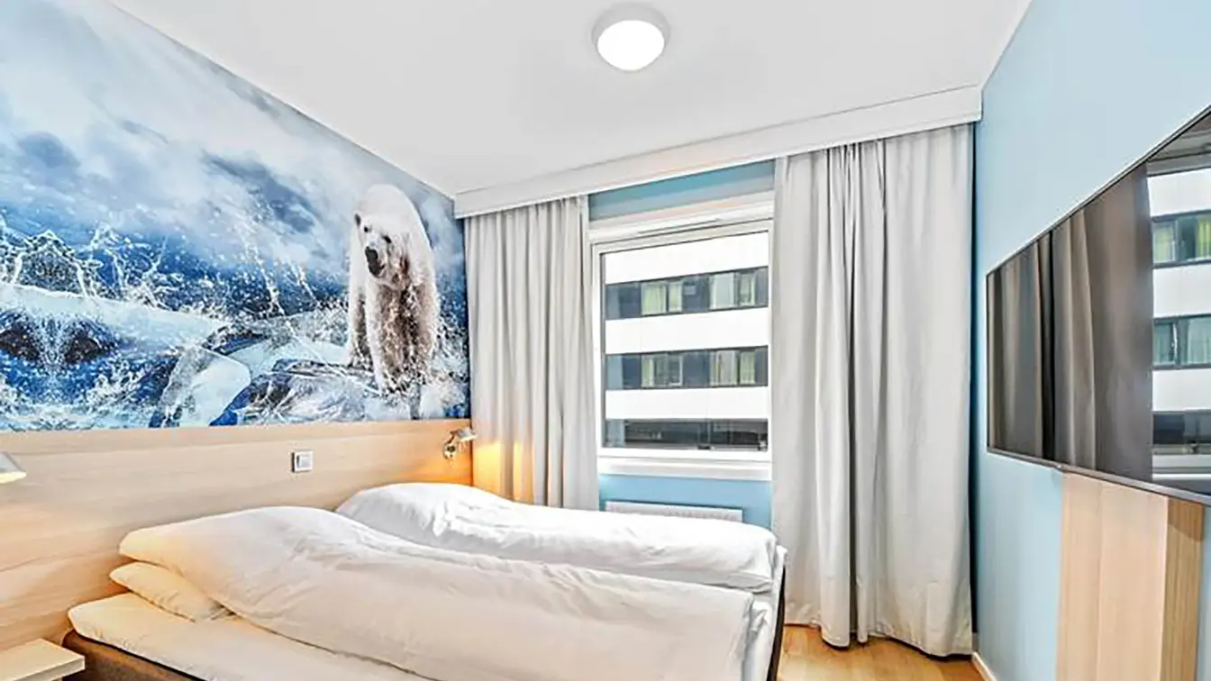 Oppusset dobbeltrom på Thon Hotel Polar