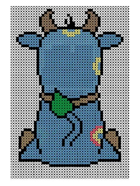 Strikkemønster oskar bak