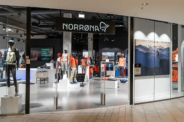 Butikkfasade Norrøna