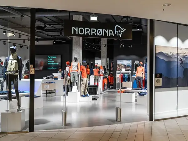Butikkfasade Norrøna