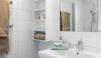 Interiør av bad i Diagonale