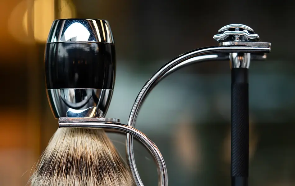 Jk barber shop barbersett 1119 for høvel 659 for børste Skjeggolje 289-1