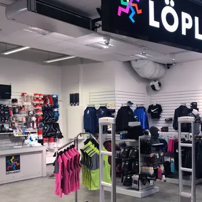 Butikkfasade til löplabbet 