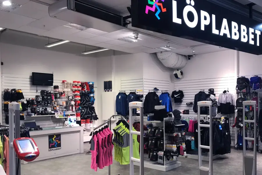 Butikkfasade til löplabbet 