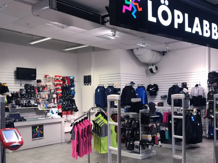 Butikkfasade til löplabbet 