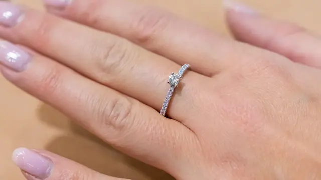 Mestergull diamantring