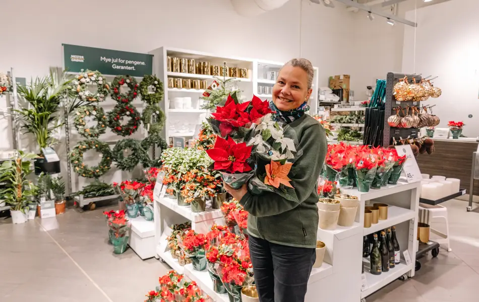 Dame holder julestjerner