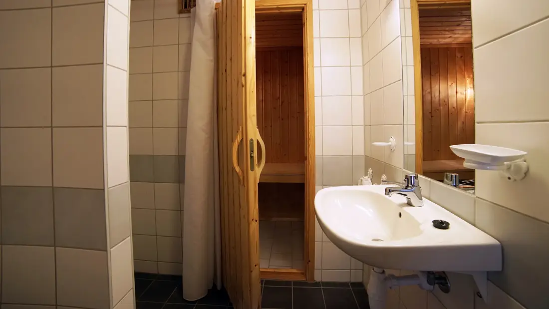 Bad i leilighet på Thon Hotel Skeikampen