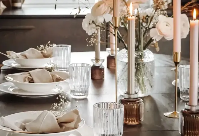 BW nille rillet stakelys