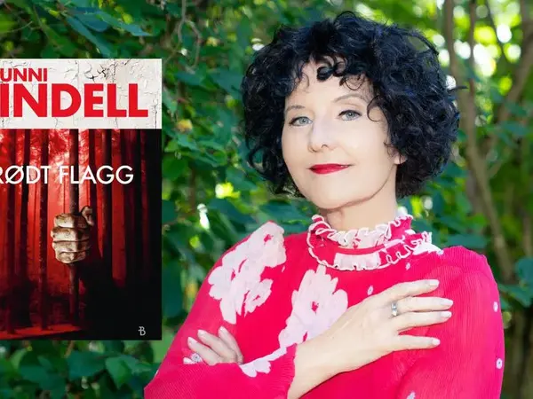 Unni Lindell signerer "Rødt flagg" hos ARK Bokhandel på Thon Senter Ski