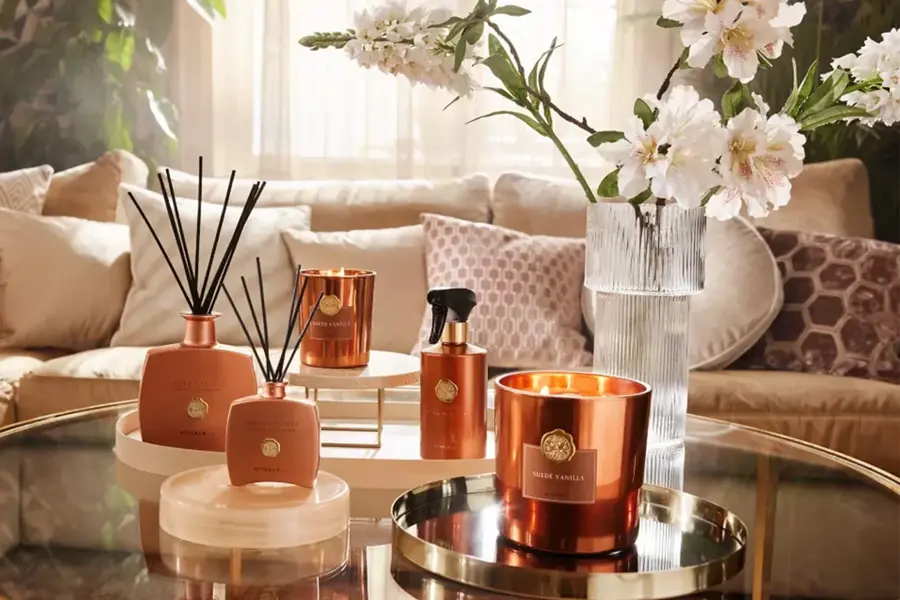 Stuebord med Rituals produkter