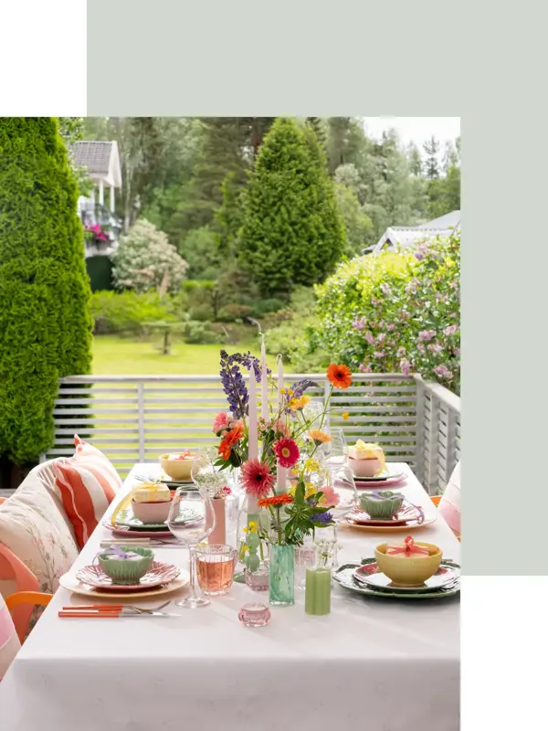 sommerdekket bord 