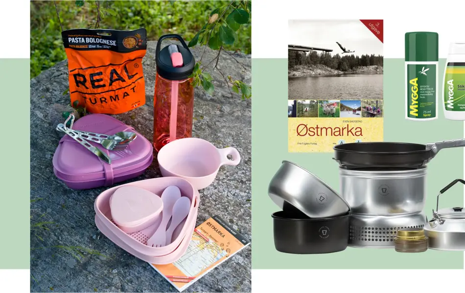 Piknik utstyr og kart